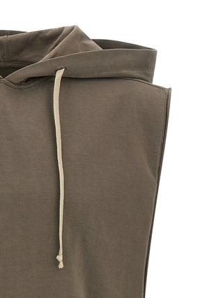 Brown Cotton Sleeveles Sweater