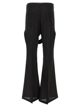 Black Copper Flared Pants