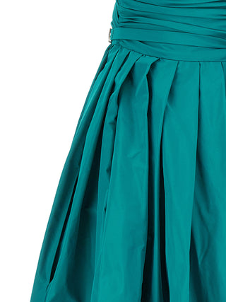 Bicolor Polyester Long Dress