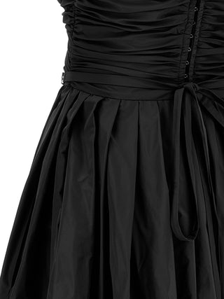 Black Polyester Long Dress