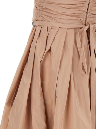 Multicolor Polyester Long Dress
