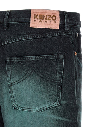 Jeans azules de algodón denim