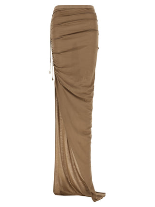 Minifalda beige de algodón