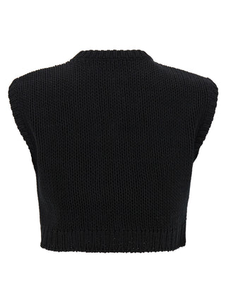 Cárdigan de algodón negro
