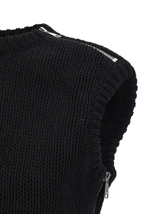 Cárdigan de algodón negro