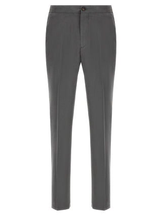 Gray Lyocell Casual Pants