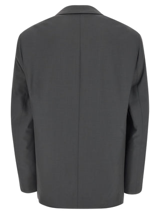 Gray Polyester Blazer