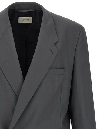 Gray Polyester Blazer