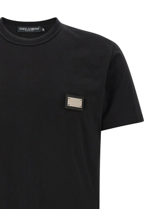 Camiseta de algodón negro