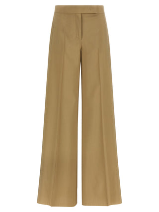 Beige Virgin Wool Dress Pants