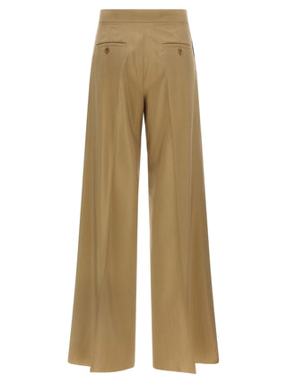 Beige Virgin Wool Dress Pants