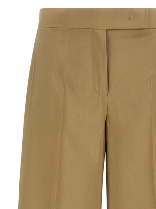 Beige Virgin Wool Dress Pants