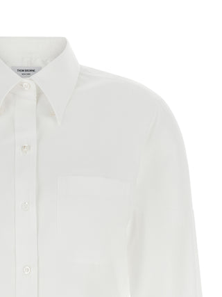 Blusa de algodón blanca