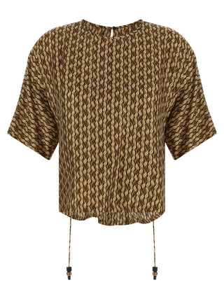 Brown Silk Blouse