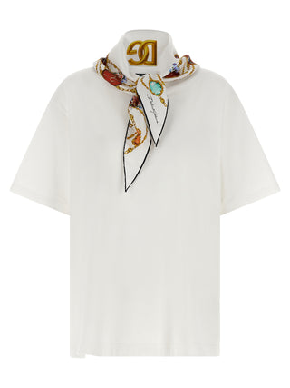 Camiseta de algodón blanca