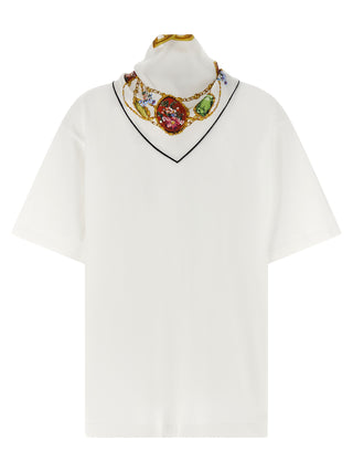Camiseta de algodón blanca