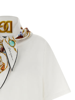 Camiseta de algodón blanca
