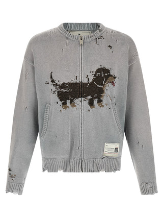 Gray Cotton Cardigan
