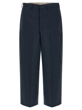 Blue Virgin Wool Dress Pants