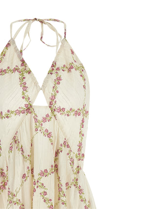 White Cotton Long Dress
