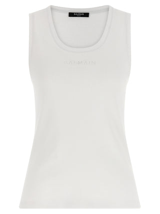 White Cotton Tank Tops