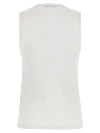 White Cotton Tank Tops
