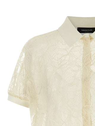 Beige Silk Cardigan
