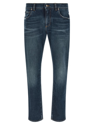Blue Cotton Jeans Denim