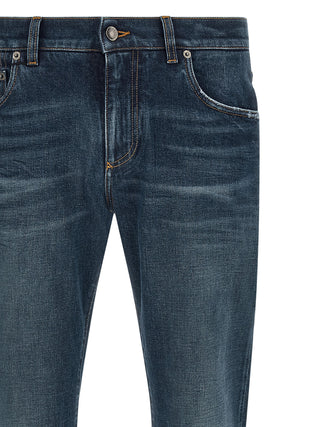 Blue Cotton Jeans Denim