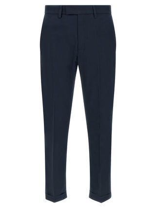 Blue Cotton Chino Pants