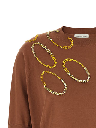 Brown Merino Wool Cardigan