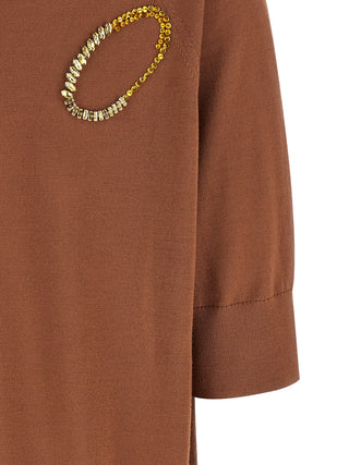 Brown Merino Wool Cardigan