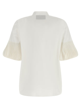Blusa de algodón blanca