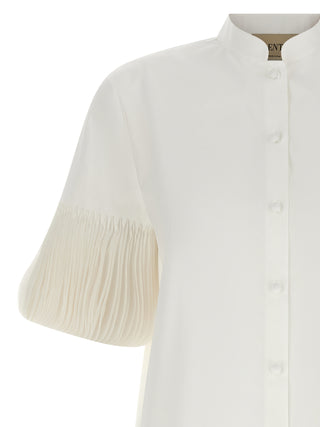 Blusa de algodón blanca