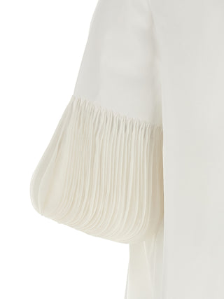 Blusa de algodón blanca