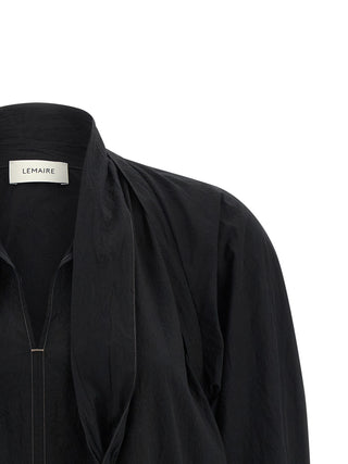 Blusa negra de algodón