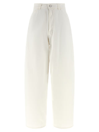 Vaqueros de algodón blanco