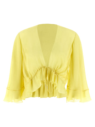 Bicolor Acetate Blouse