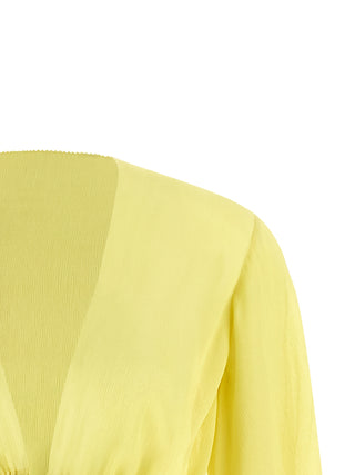 Bicolor Acetate Blouse