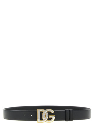 Black Calfskin Regular Belt