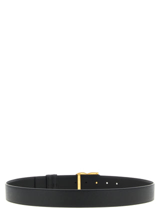 Black Calfskin Regular Belt