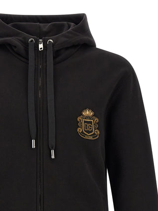 Black Cotton Sweatshirt