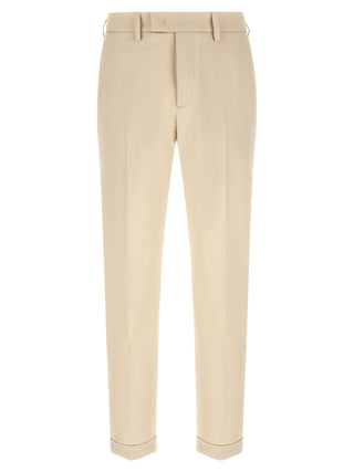 Beige Cotton Chino Pants