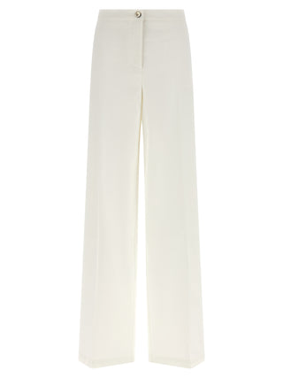 White Linen Casual Pants