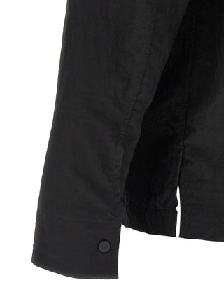 Black Polyamide Full-Length Jacket
