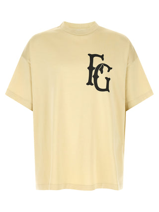 Camiseta de algodón beige