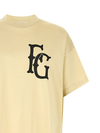 Camiseta de algodón beige