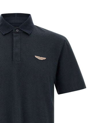 Blue Cotton Polo Shirt