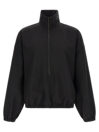 Black Virgin Wool Sweatshirt