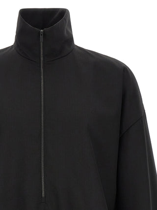 Black Virgin Wool Sweatshirt